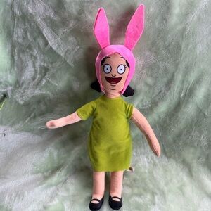 Rare BOB'S BURGERS Louise Belcher Plush Stuffed Animal Doll 18”